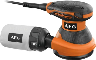 Produktbild von AEG EX 125 ES Orange Profi-Elektro-Exzenterschleifer, 300 Watt, 125 mm Schleiffl?che, variable Geschwindigkeit, Staubabsaugung