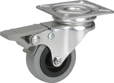 Produktbild von Lenkrolle mit Totalfeststeller 50 x 20 x 73 mm, Tragkr. 45kg