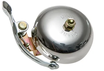 Obrázek produktu pro Crane Bell Suzu Polished Silver 55 mm Cyklistický zvonek