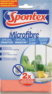Obrázek produktu pro Spontex Speciální utěrka na okna z mikrovlákna extra savá Balení po 1 ks
