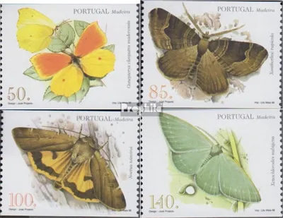 Produktbild von Briefmarken Portugal - Madeira 1998 Mi 193C-196C (kompl.Ausg.) postfrisch Einheimische Schmetterlinge