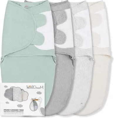 Obrázek produktu pro Oblečky z ekologické bavlny pro miminka – 4 kusy – neutrální design – 0–3 měsíce