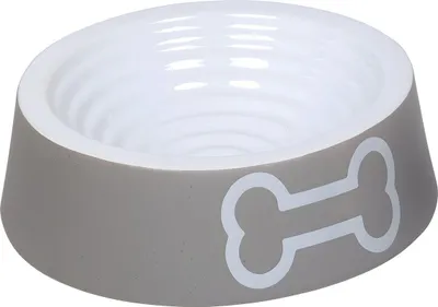 Produktbild von Nobby Keramik Napf Big Bone grau, Maße: Ø 24 x 7 cm