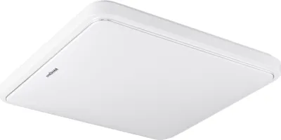 Produktbild von Deckenlampe Metall LED IP44 28 cm breit Weiß eckig neutralweiß 4000 K 2680 lm