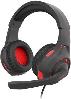 Produktbild von GENESIS Radon 210, Kabelgebunden, Gaming, 20 - 20000 Hz, 280 g, Kopfhörer, Schwarz, Rot
