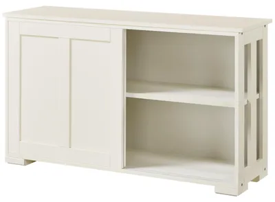 Productafbeelding van Opbergkast met Laden en Schuifdeuren voor Keuken en Woonkamer, Wit