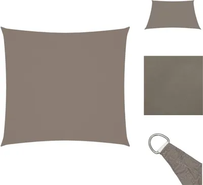 Immagine prodotto di vidaXL Tenda da sole in tessuto Oxford quadrato 7x7 m Taupe - Ombrelloni e tende da sole