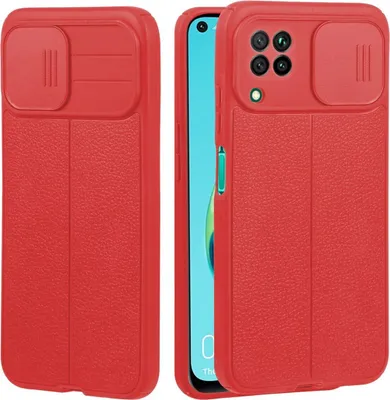 Immagine prodotto di Custodia König Design compatibile con Huawei P40 Lite, in plastica morbida, custodia per cellulare, colore rosso