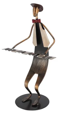 Produktbild von Figur Pianospieler - Dekorative Ornamente - Elegante Skulptur - Moderne Kunst - Sammlerstück - Für Schreibtisch/Bücherregal - Dekoration
