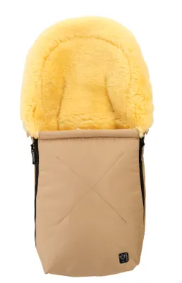 Immagine prodotto di Kaiser 6534131 - Coperta coccolosa in pelle di agnello, colore sabbia
