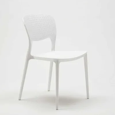Image de Chaises Chaise de cuisine Chaise de table Chaise de jardin Chaise de salle à manger Garden Giulietta - Blanc