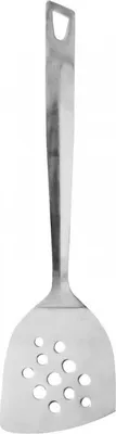 Obrázek produktu pro Fackelmann 40641 Drážkovaná soustružnická špachtle, 33 cm, závěsný háček, nerezová ocel, stříbrná