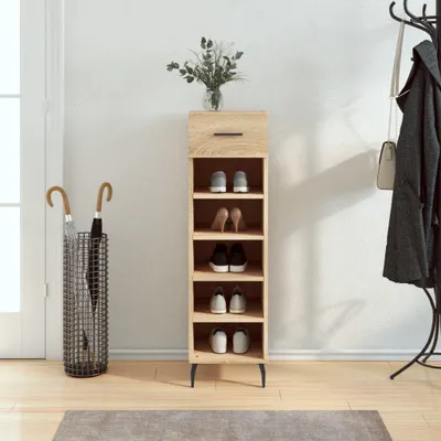 Produktbild von Schuhschrank in Sonoma-Eiche, 30 x 35 x 105 cm, aus Holzwerkstoff