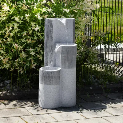 Produktbild von esotec Solar Gartenbrunnen Smart Fountain wetterfest Kaskadenbrunnen 101312