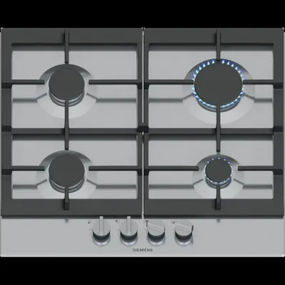 Produktbild von Siemens iQ500 EC6A5PI90N, Edelstahl, Integriert, 60 cm, Gaskochfeld, Edelstahl, 4 Zone(n)
