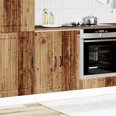 Imagen del producto de vidaXL Armario bajo de lavabo Lucca, estilo madera envejecida, material de madera