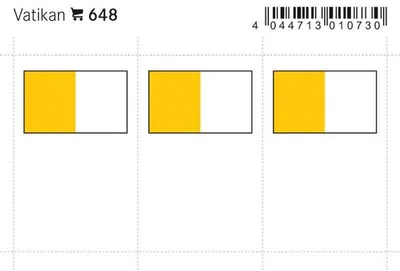Produktbild von Lindner 648 Flaggen-Sticker: Vatikan