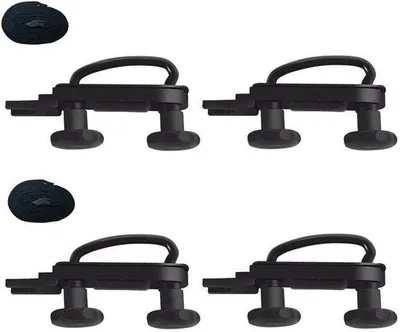 Immagine prodotto di Viti passanti per tetto - 4 pezzi - Viti universali per portapacchi da tetto - Kit di fissaggio per portapacchi da tetto per furgoni - Accessori per portapacchi da tetto con 8 robuste viti di fissaggio e 2 cinghie