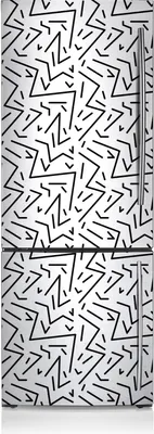 Produktbild von Dekoration Kühlschrank Aufkleber Magnete Küche Kühlschrankmagnete 60x190 cm - Memphis-Stil.