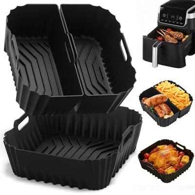 Silikonform für Heißluftfritteuse, 3 Stück, BPA-frei, 6,2 l