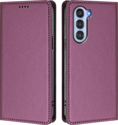 Image de Etui en cuir pour ZTE Nubia S, étui magnétique en cuirPolyuréthaneavec support Violet