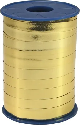 Produktbild von Pattberg Ringelband Metallic, 10 mm breit, gold (250 m)