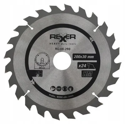 Produktbild von Rexxer Kreissägeblatt Holz 200x30 mm 24 Zähne HM