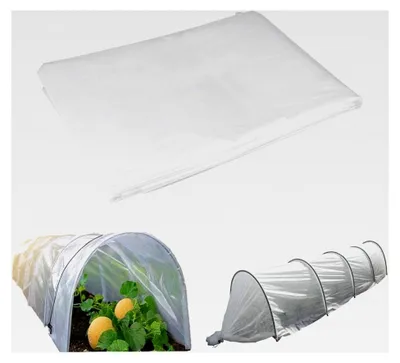 Produktbild von 3x2M Gewächshausfolie, reißfeste Polyethylenfolie, transparent, winterfest, Folie für Folientunnel, Abdeckfolie für Tomatenhaus und Gemüse