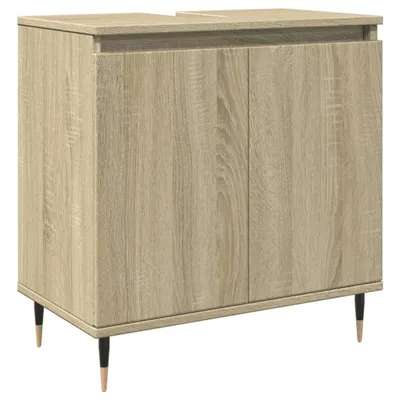 Produktbild von Badschrank Sonoma-Eiche 58x33x60 cm Holzwerkstoff