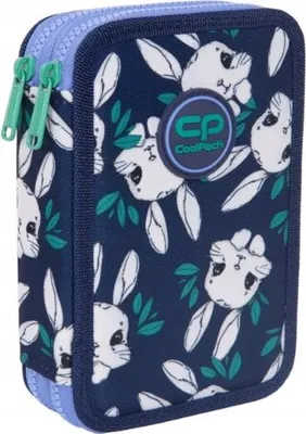Image de Trousse à crayons Coolpack à 2 compartiments avec accessoires Jumper 2 bunnyland