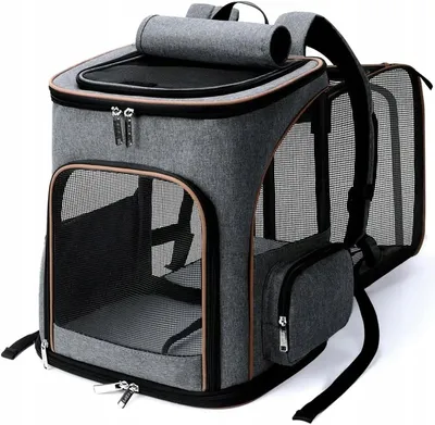 Kleine Haustier-Tragetasche Blau – 30x27x21cm, Mit Netzfenstern & Gepolsterter Boden – Für Meerschweinchen, Vögel & Kleintiere