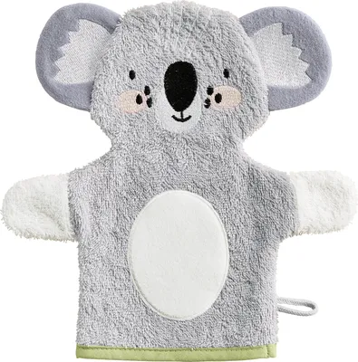 Produktbild von Erwin Müller Kinder-Waschhandschuh 2-in1 Koala" grau 15x28 cm"