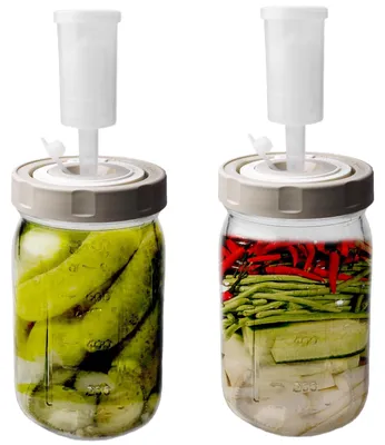 Immagine prodotto di Elzusha - Set di 2 contenitori per la fermentazione con valvola di sfiato, ideali per il kimchi