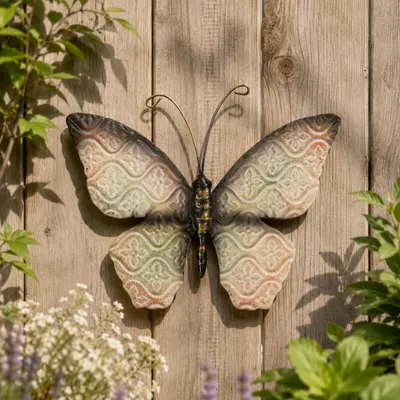 Produktbild von Anna's Collection Gartendekoration Schmetterling - 20 x 14 cm - Metall