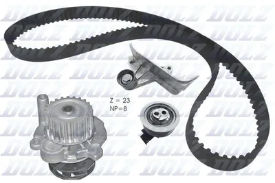 Immagine prodotto di Kit cinghia di distribuzione DOLZ KD167 + pompa dell'acqua per AUDI A4 Avant (8ED, B7), A4 Avant (8E5, B6), A4 Berlina (8D2, B5), A4 Avant (8D5, B5) e per VW PASSAT Variant
