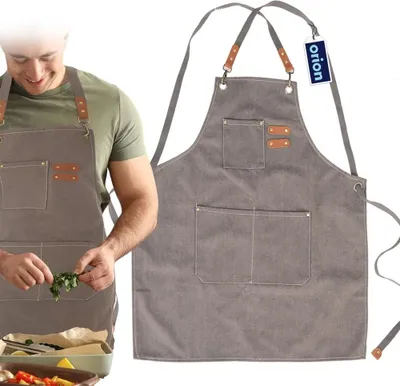 Produktbild von Küchenschürze Schutzschürze aus Baumwolle zum Kochen und Grillen