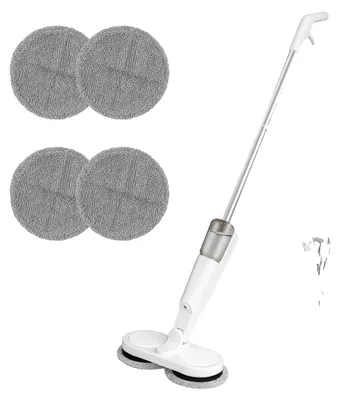 Zdjęcie produktu dla Elektryczny mop bezprzewodowy, zbiornik na wodę o pojemności 200 ml, bateria litowa 2000 mAh, napięcie 7,4 V, czas pracy 1 godzina, wymiary 113 x 28 x 13 cm