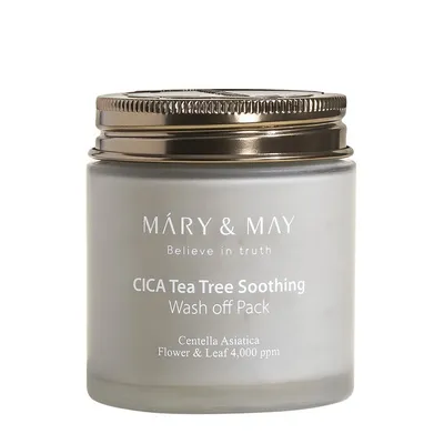 Produktbild von Mary&May CICA TeaTree Soothing Wash off Pack 125g - Beruhigende und glättende Creme-Maske