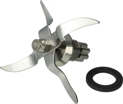 Produktbild von vhbw Mixmesser Ersatz für Silvercrest SKMK1200C3-28 für Küchenmaschine - Mit 4 Klingen aus Edelstahl (rostfrei), inkl. Dichtring