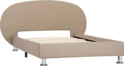Obrázek produktu pro vidaXL Postel Cappuccino Brown Imitace kůže 100x200 cm