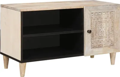 Obrázek produktu pro TV jednotky s policí Bílá 80 x 33 x 46 cm Kompozitní dřevo