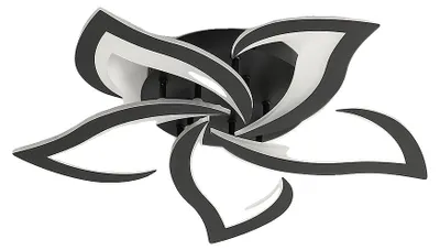 Immagine prodotto di Lampada da soffitto, design moderno, 5 LED, nera