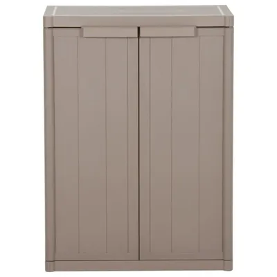 Immagine prodotto di Armadio da Giardino Marrone 65x45x88 cm in PP Aspetto Legno