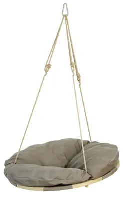 Produktbild von AMAZONAS Hängesessel Swing Nest Taupe mit weich gepolsterter Liegefläche und abnehmbarem Kissen