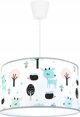 Produktbild von Kinder-Decken-Hängelampe Led-Lampenschirm Bambi