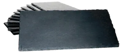 Produktbild von 12x Schieferplatten 17 x 34 cm Tisch-Set Untersetzer Servierplatte Naturschiefer