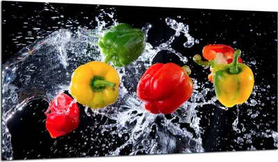 Produktbild von Herdabdeckplatte Glaskeramikkochfeld-Abdeckung Spritzschutz Glas 90x52 Gemüse