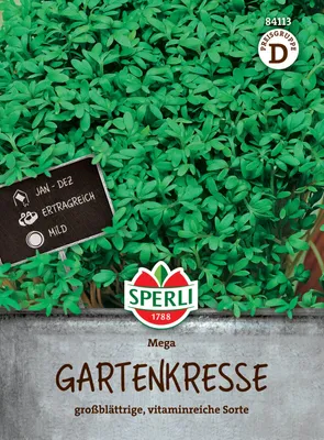 Produktbild von Sperli-Samen Gartenkresse Mega, großblättrig