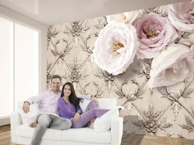 Produktbild von Vlies Fototapete 350x256 cm Tapeten Wandtapete XXL Blumen b-A-0188-a-a