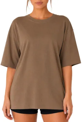 Produktbild von Reichstadt Damen Oversized T-Shirt 25RSW070 Khaki XS